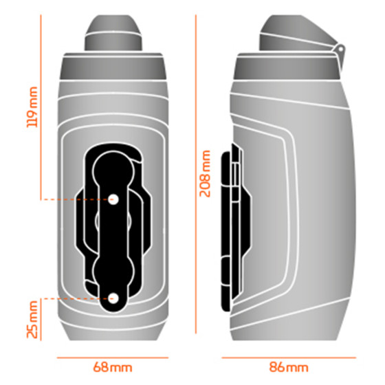 Láhev - FIDLOCK Bottle Twist Set 590ml - Modrá