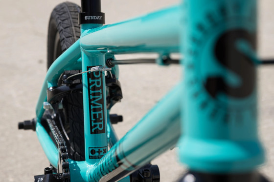 Dětské freestyle BMX kolo - SUNDAY Primer 16" - Gloss Turquoise