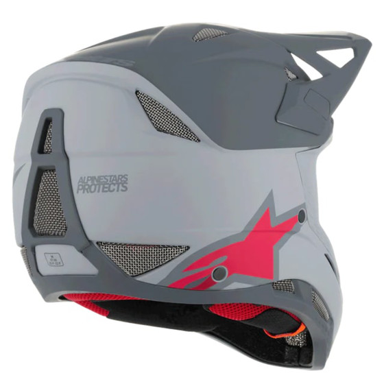 Integrální přilba - ALPINESTARS Missile Tech Race MIPS -Light Grey / Dark Grey Matt
