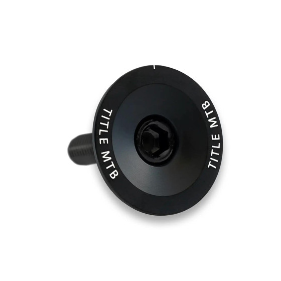 Víčko a ježek hlavového složení - TITLE Top Cap and Bolt - Black