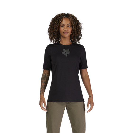 Dámský dres - FOX W Ranger Ss Fox Head 2025 - Black