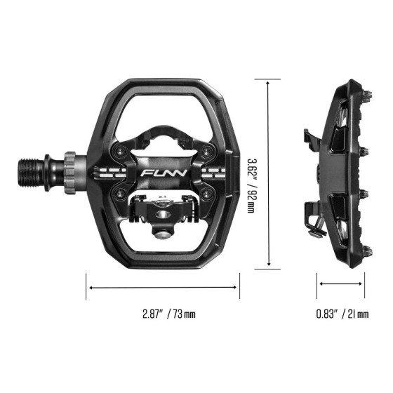 Pedály - FUNN Clast Clip-In - černá