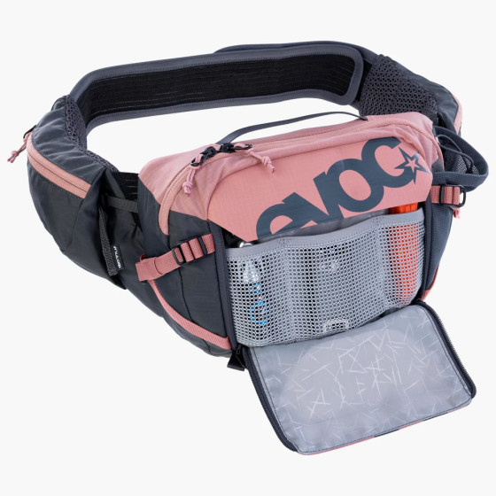 Ledvinka - EVOC Hip Pack Pro 3 + Hydration Bladder 1,5L - Dusty Pink / Carbon Grey