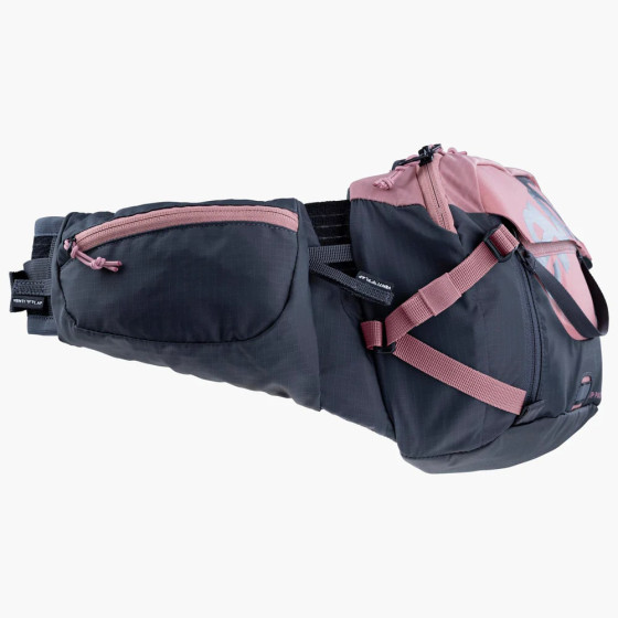 Ledvinka - EVOC Hip Pack Pro 3 + Hydration Bladder 1,5L - Dusty Pink / Carbon Grey