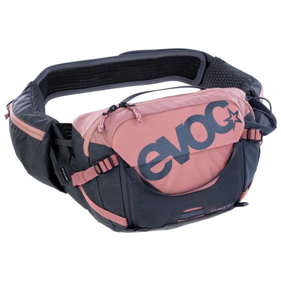 Ledvinka - EVOC Hip Pack Pro 3 + Hydration Bladder 1,5L - Dusty Pink / Carbon Grey