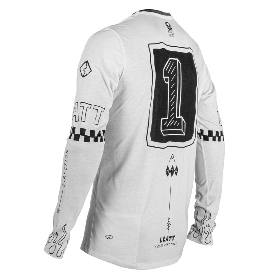 Dres - LEATT MTB Gravity 3.0 Ls 2025 - Cream White
