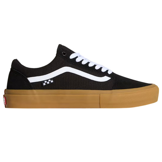 Boty - VANS Old Skool Skate - Black / Gum / White