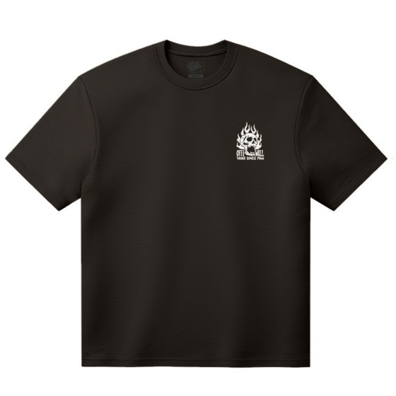Triko - VANS Off The Wall Fever Ss Tee - Black
