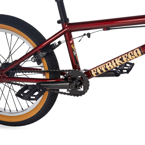 Dětské freestyle BMX kolo - FITBIKE Misfit 18" - Red
