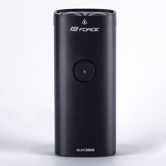 Přední světlo - FORCE Glint 2500LM USB Powerbanka - černá