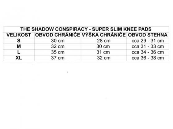 Chrániče kolen - SHADOW Super Slim Knee