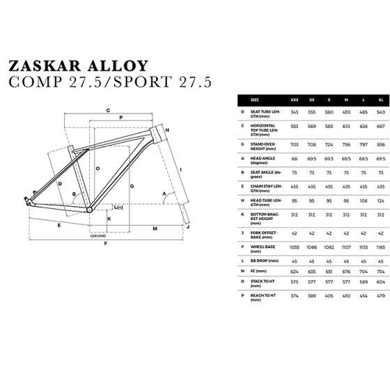 Horské MTB kolo - GT Zaskar 27,5" Comp  2017 - šedá