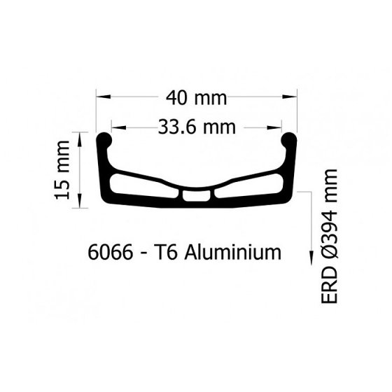 Ráfek BMX - FEDERAL Stance XL - černá - 36děr