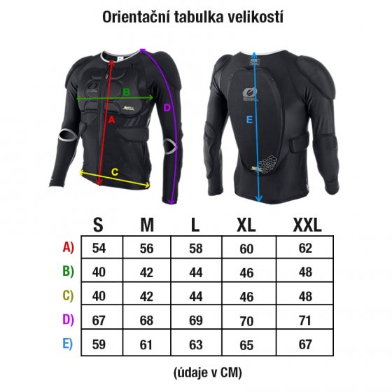 Chráničové triko - O'NEAL BP Jacket Protector 2018 - černá