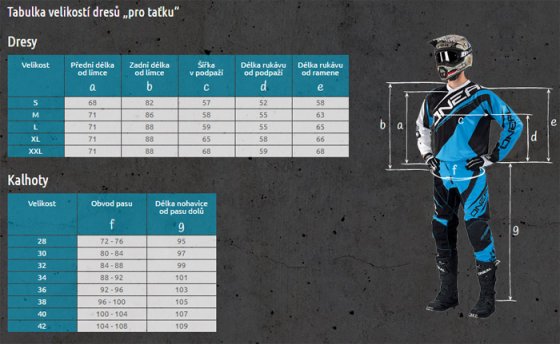 Dres - O'NEAL Element SHRED 2019 - modrá