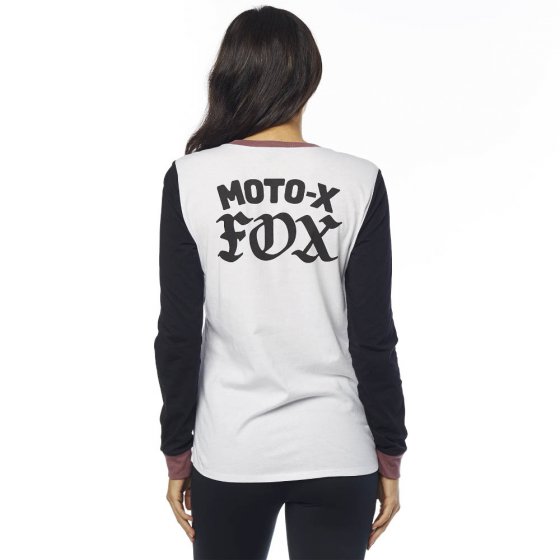 Dámské triko - FOX Moto X Long Sleeve 2018 - bílá