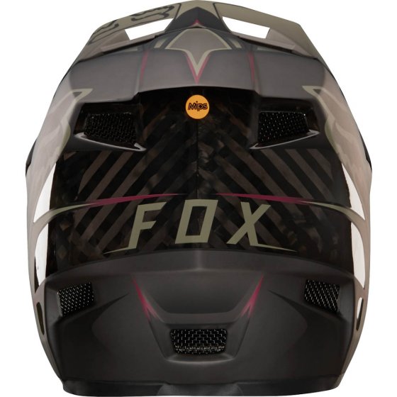 Integrální přilba - FOX Rampage Pro Carbon Kustm Helmet 2018 - Fatigue/Black