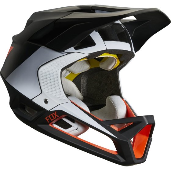 Integrální přilba - FOX Proframe October LE Helmet 2018 - Black/White/Orange