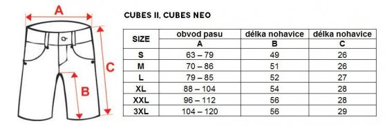 Kraťasy - HAVEN Cubes Blackies - černá/červená