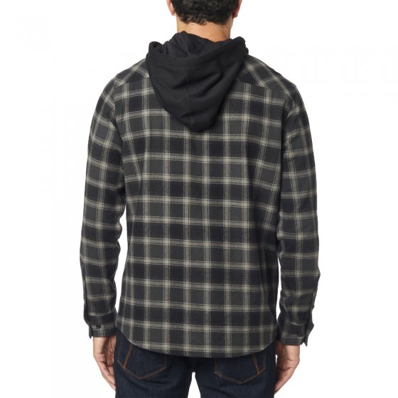 Košile - FOX Avalon Hooded Flannel 2020 - Black