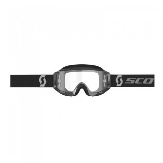 Brýle - SCOTT Hustle X MX čiré sklo - Černá/Šedá