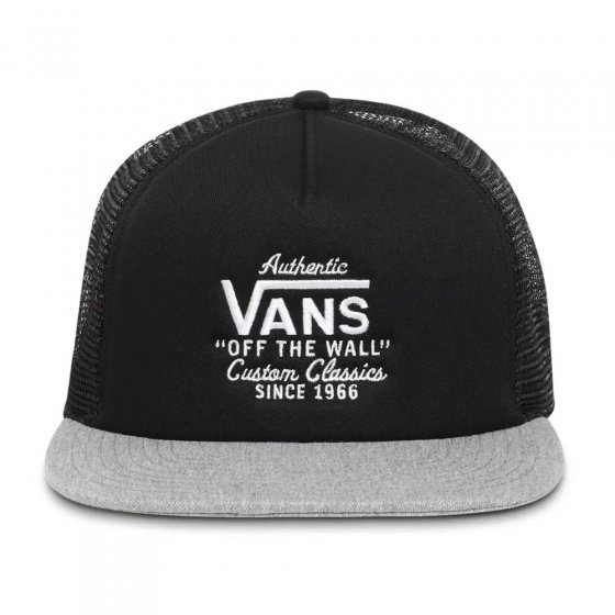 Čepice - VANS Galer Trucker Hat - černá/šedá
