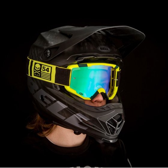  Brýle - BELL Descender 2020 - Mat Hi-Viz/Black Bones Green Mirror