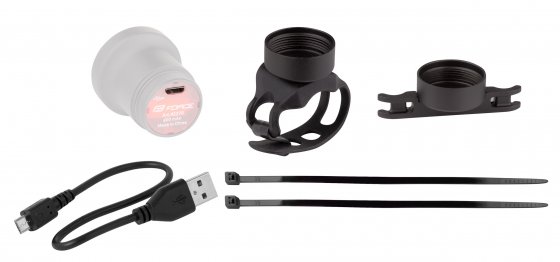 Zadní blikačka - FORCE Glitz USB 20lm