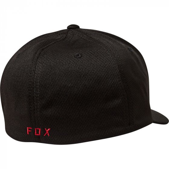 Čepice - FOX Lithotype Flexfit Hat 2020 - Black/Red