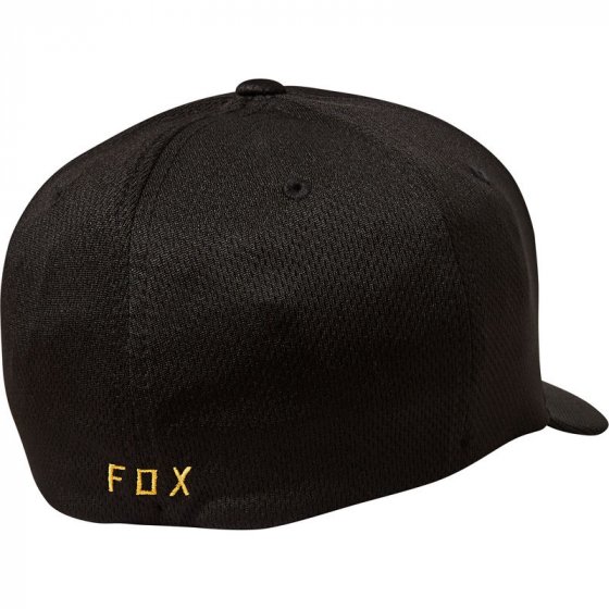 Čepice - FOX Lithotype Flexfit Hat 2020 - Black/Yellow
