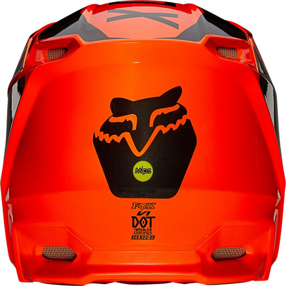 Integrální přilba - FOX V1 Revn 2021 - Fluo Orange
