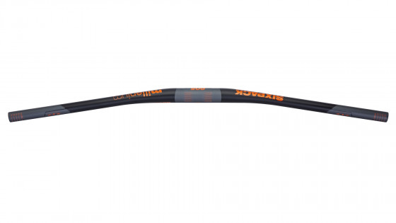 Řídítka SIXPACK Millenium Carbon 20 mm, 31,8/805 mm černá/oranžová