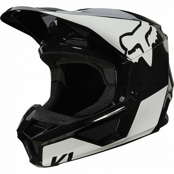 Pánská přilba Fox V1 Revn Helmet, Ece Black/White S