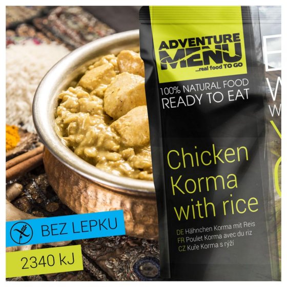 Adventure Menu - Kuře Korma s rýží