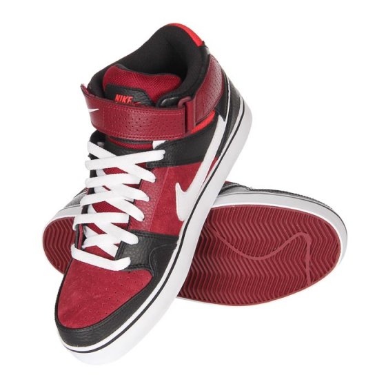 Boty - NIKE Mogan MID 2 SE Team Red / White
