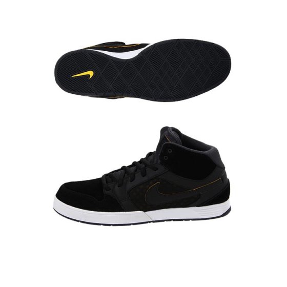 Boty - NIKE Mogan MID 3 Black / Yellow / Black