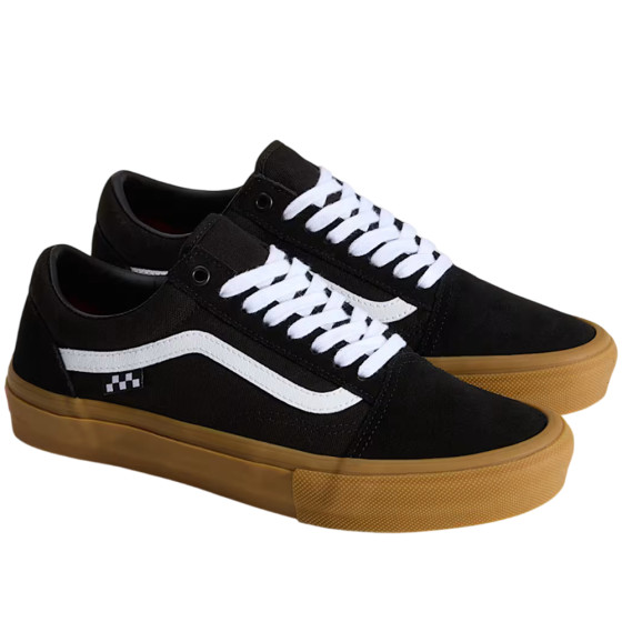Boty - VANS Old Skool Skate - Black / Gum / White
