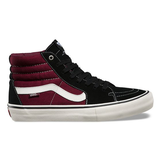 Boty - VANS SK8-Hi Pro 2017 - black / port