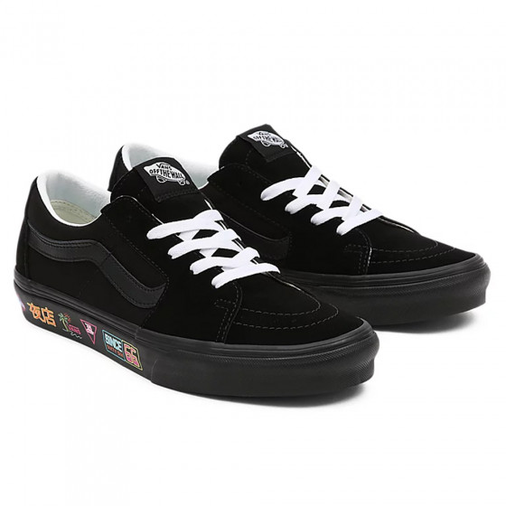 Boty - VANS SK8-Low - Black / Neon