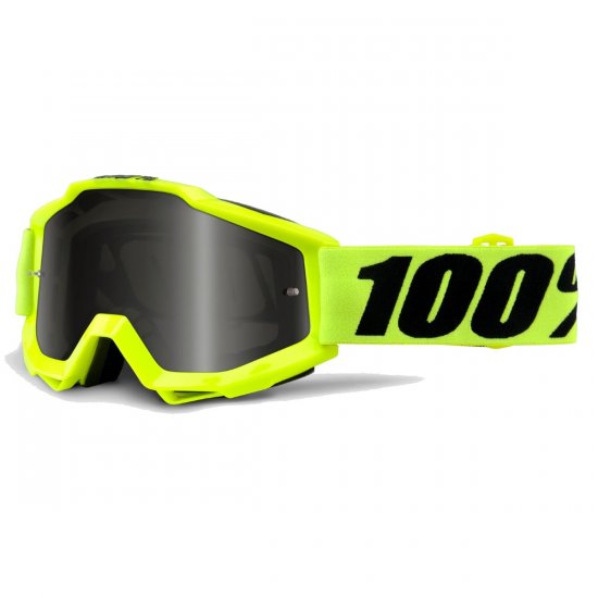 Brýle - 100% Accuri 2021 - Sand Fluo Yellow (kouřové sklo)