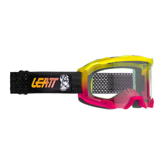 Brýle - LEATT Velocity 4.0 IRIZ MTB 80'S SKULL BLUE - Yellow / Pink / Black