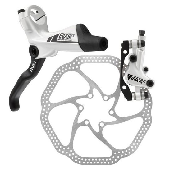 Brzda MTB - AVID Elixir 3 - přední + zadní - bílá