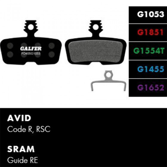 Brzdové destičky - GALFER FD455 - Avid,Sram