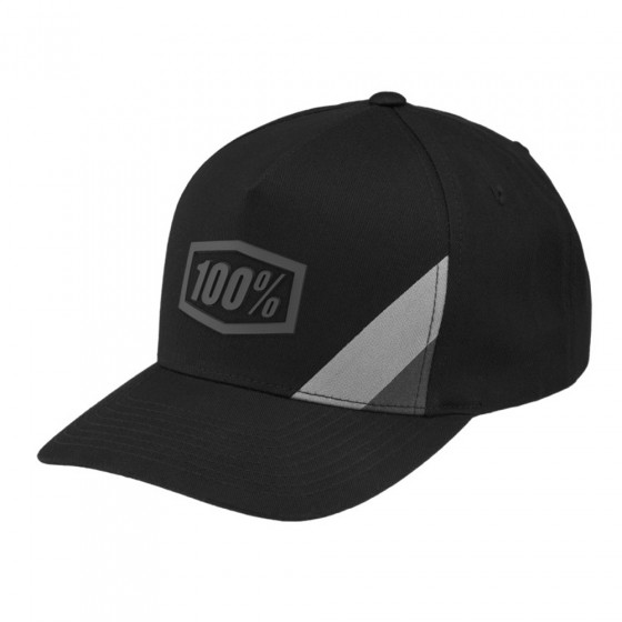 Čepice - 100% Cornerstone X-Fit Snapback - Black / Grey OSFM