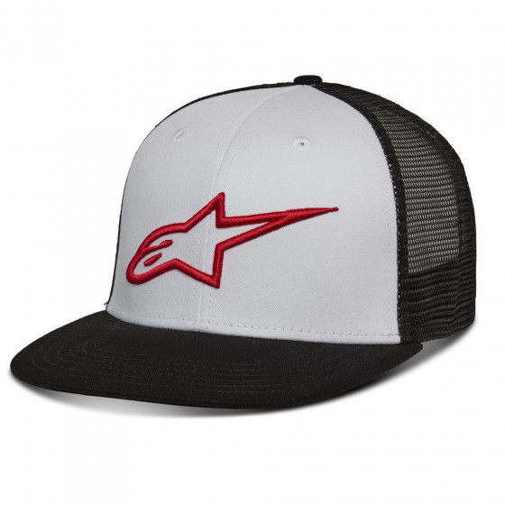 Čepice - ALPINESTARS Corp Trucker - černá/bílá/červená