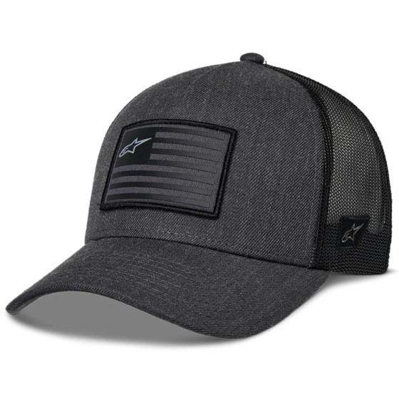 Čepice - ALPINESTARS Flag Snapback Hat - Charcoal Heather / Black