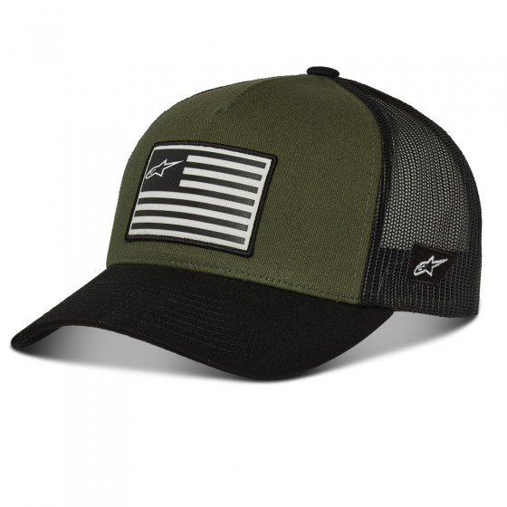 Čepice - ALPINESTARS Flag Snapback Hat -  Military / Black