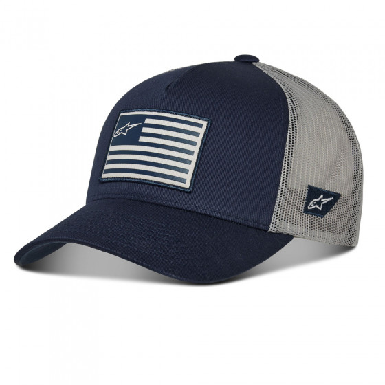 Čepice - ALPINESTARS Flag Snapback Hat -  Navy / Grey