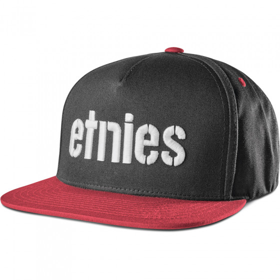 Čepice - ETNIES Corp Snapback - Black/Red
