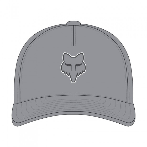 Čepice - FOX Fox Head Flexfit Hat - Steel Grey